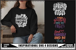 Inspirational Svg 4 Designs, Self Love Svg, Funny Quotes Svg Product Image 1