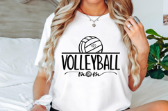Volleyball Mom Svg Cut Files Creative Art Product Image 1