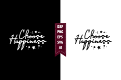 Choose Happiness Svg, Motivation Svg Designs Product Image 1