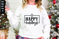 Happy Holidays Svg, Christmas Svg, Xmas Svg Product Image 1
