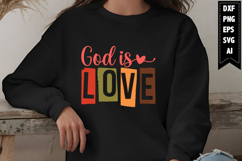 God is Love Svg, Motivation Svg Designs Product Image 1