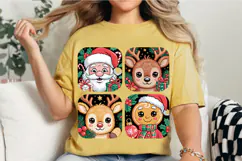Santa Reindeer Gingerbread Snowman PNG Designs Product Image 2
