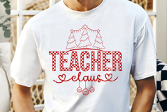 Teacher Claus SVG, Teacher Svg Product Image 1