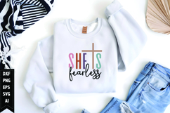 She is Fearless Svg, Christian Svg, Jesus God Svg Product Image 1