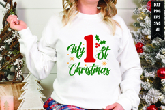 My 1st Christmas Svg, Christmas Svg, Xmas Svg Product Image 1