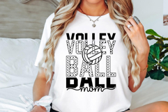 Volleyball Mom SVG PNG, Volleyball Svg Designs Product Image 1