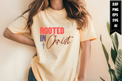 Rooted In Christ Svg, Christian Svg Designs Product Image 1