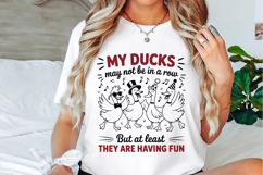My Ducks Not In Row Funny Ducks Svg Designs Product Image 2