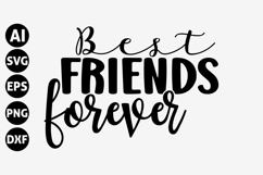 Best Friends Forever Svg, Funny friends Svg Product Image 1