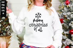 Merry Christmas Y&#039;all Svg, Christmas Svg, Xmas Svg Product Image 1