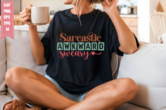 Sarcastic Awkward Sweary Svg, Sarcastic Svg Designs Product Image 1