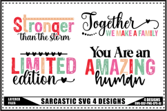 Funny Sarcastic Svg 4 Designs Product Image 1