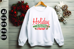 Holiday Baking Crew Svg, Funny Christmas Svg Product Image 1