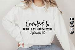 Created to Ephesians Svg Design Product Image 2