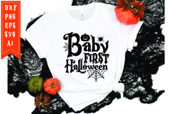 Baby First Halloween Svg, Halloween Svg, Funny Ghost Svg Product Image 1