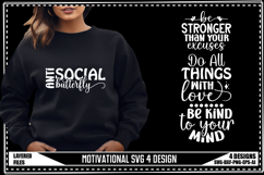 Motivation Svg 4 Designs, Positive Quotes Svg Product Image 1