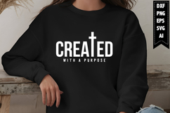 Created with a Purpose Svg, Motivation Svg Designs Product Image 1
