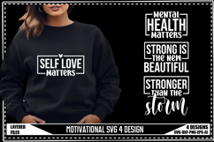 Motivation Svg 4 Designs, Positive Quotes Svg Product Image 1