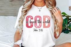God Loved The World Svg Design Product Image 2