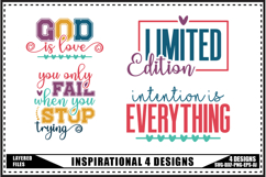 Motivation Svg 4 Designs, Self Love Motivation Svg Product Image 1