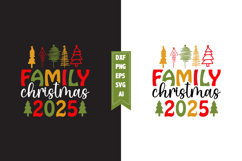 Family Christmas 2025 Svg, Christmas Svg, Xmas Svg Product Image 1