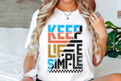 Keep Life Simple Svg Cut Files Creative Art Product Image 2