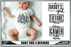 Funny Baby Svg, Newborn Svg, Cute Baby Saying Svg Product Image 1