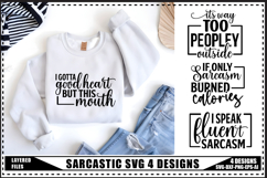 Sarcastic Svg 4 Designs, Funny Sarcasm Svg Product Image 1