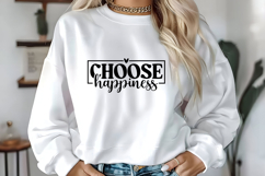 Choose Happiness Svg, Motivation Svg Designs Product Image 1