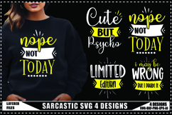 Sarcastic Svg 4 Designs, Sarcasm Svg Product Image 1