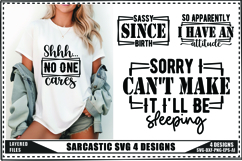 Sarcastic Svg 4 Designs, Funny Sarcastic Svg Product Image 1