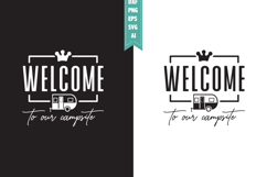 Welcome to Our Campsite Svg, Camping Svg Designs Product Image 1
