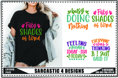 Sarcastic Svg 4 Designs, Funny Sarcastic Svg Product Image 1