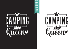 Camping Queen Svg, Camping Svg Designs Product Image 1