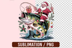 Christmas Fishing Sublimation Product Image 1
