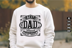 Best Dad World's Greatest Dad Svg Design Product Image 1