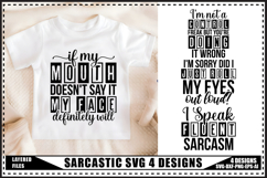 Sarcastic Svg 4 Designs, Funny Sarcasm Svg Designs Product Image 1