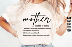 Mother Definition, Mom gift Svg Design Product Image 2