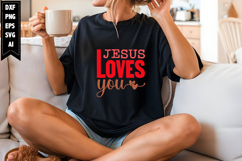 Jesus Loves You Svg, Christian Svg Designs Product Image 1