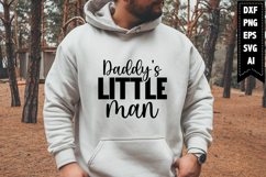 Daddy&#039;s Little Man Svg, Daddy Svg Designs Product Image 1