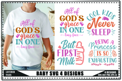Funny Baby Svg, Newborn Svg, Cute Baby Saying Svg Product Image 1