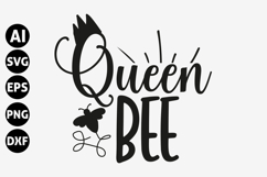 Queen bee Svg, Honey Bee Svg Product Image 1
