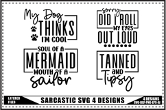 Funny Sarcastic Svg 4 Designs Product Image 1