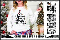 Christmas Svg 4 Designs, Holidays Svg, Winter Svg Product Image 1