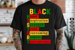 Black History Words Black History Silhouette Svg Design Product Image 2