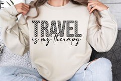 Travel Is My Therapy Svg Cut Files Creative Art Product Image 2