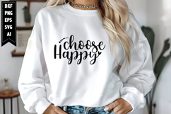 Choose Happy Svg, Motivation Svg Designs Product Image 1