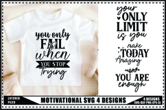 Motivational Svg 4 Designs, Self Love Motivation Svg Product Image 1