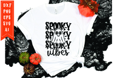 Spooky Vibes Svg, Halloween Svg, Funny Ghost Svg Product Image 1