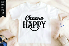 Choose Happy Svg, Motivation Svg Product Image 1